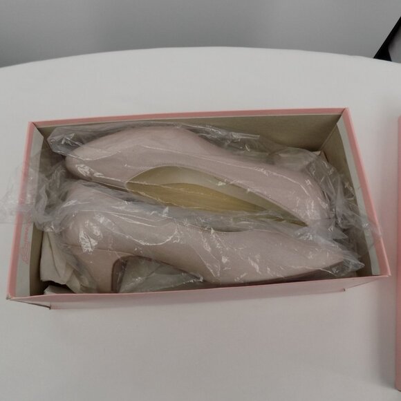 Dyeables Pink Women Shoes Size 8.5B Slip On Kitten Heels Pointed Toe Pumps - Picture 11 of 12